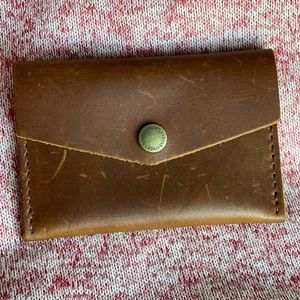 Cognac Mini envelope wallet